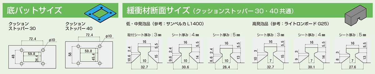 クッションストッパー