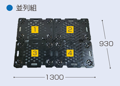 連結平台車 並列組 FP-80