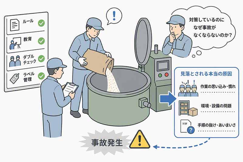 誤投入対策をしても事故がなくならない理由
